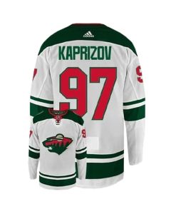 Men's Minnesota Wild #97 Kirill Kaprizov White Stitched Jersey