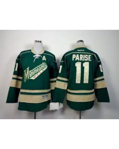 Men's Minnesota Wild Custom Green Stitched Jersey (Green)