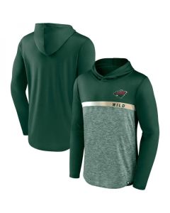 Men's Minnesota Wild Green Podium Defender Pullover Hoodie