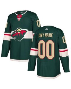 Men's Minnesota Wild Personalized Authentic Green Home Stitched NHL Jersey