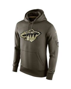 Men's Minnesota Wild Salute To Service NHL Hoodie