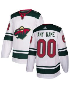 Men's Minnesota Wild White Custom Name Number Size NHL Stitched Jersey