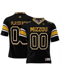 Men's Missouri Tigers Custom Black College Football Stitched Jersey