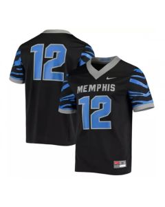Men's Montana Grizzlies #12 Black Stitched Football Jersey