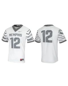 Men's Montana Grizzlies #12 White Gray Stitched Football Game Jersey