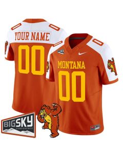Men's Montana Grizzlies Orange Alternate 1995 Throwback Vapor F.U.S.E. Limited Custom Jersey (Orange)