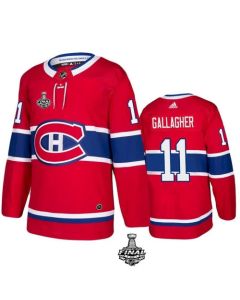 Men's Montreal Canadiens #11 Brendan Gallagher 2021 Red Stanley Cup Final Stitched Jersey