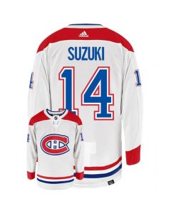 Men's Montreal Canadiens #14 Nick Suzuki White Stitched Jersey