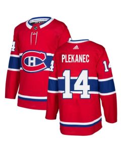 Men's Montreal Canadiens #14 Tomas Plekanec Red Stitched NHL Jersey