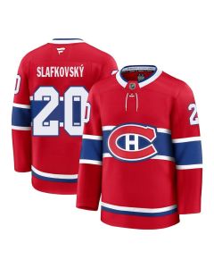 Men's Montreal Canadiens #20 Juraj Slafkovsky Red Home Premium Jersey