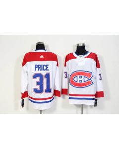 Men's Montreal Canadiens #31 Carey Price White Stitched NHL Jersey