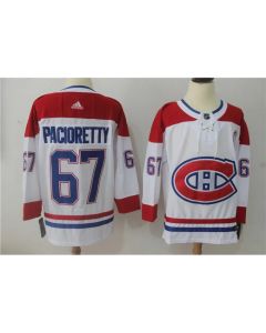 Men's Montreal Canadiens #67 Max Pacioretty White Stitched NHL Jersey
