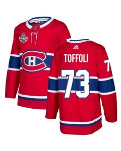 Men's Montreal Canadiens #73 Tyler Toffoli 2021 Red Stanley Cup Final Stitched Jersey