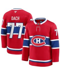 Men's Montreal Canadiens #77 Kirby Dach Red Home Premium Jersey