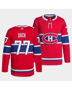 Men's Montreal Canadiens #77 Kirby Dach Red Stitched Jersey
