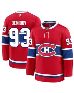 Men's Montreal Canadiens #93 Ivan Demidov Red Home Premium Jersey