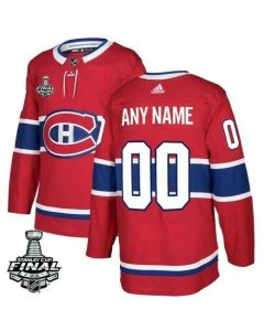 Men's Montreal Canadiens Active Player Custom 2021 Red Stanley Cup Final Stitched Jersey