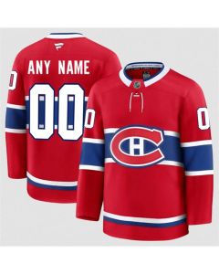 Men's Montreal Canadiens Active Player Custom Red 2024-25 Home Stitched Hockey Jersey (Red)