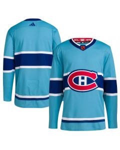 Men's Montreal Canadiens Blank Blue 2022-23 Reverse Retro Stitched Jersey