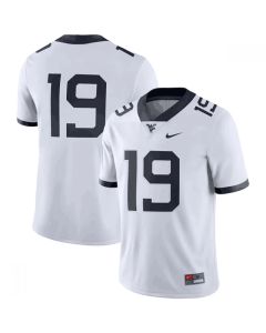 Men's Mountaineers #19 White Stitched Jersey