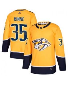 Men's Nashville Predators #35 Pekka Rinne Yellow Stitched NHL Jersey