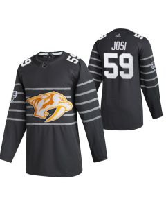 Men's Nashville Predators #59 Roman Josi 2020 Grey All Star Stitched NHL Jersey
