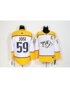 Men's Nashville Predators #59 Roman Josi White Stitched NHL Jersey (White)