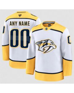 Men's Nashville Predators ACTIVE PLAYER Custom White 2024-25 Away Stitched Hockey Jersey