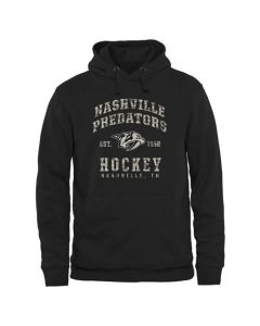 Men's Nashville Predators Black Camo Stack Pullover Hoodie