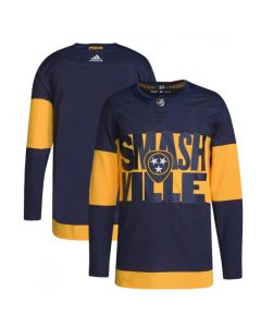Men's Nashville Predators Blank 2022 Navy Stadium Series Player Stitched Jersey