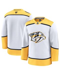 Men's Nashville Predators Blank White 2024-25 Away Stitched Hockey Jersey