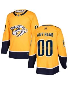 Men's Nashville Predators Personalized Authentic Gold Home Stitched NHL Jersey