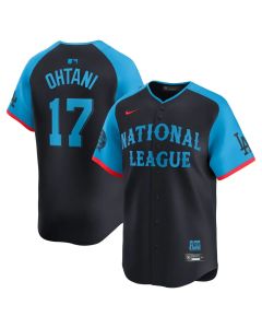 Men's National League #17 Shohei Ohtani Navy 2024 MLB All-Star Game Limited Player Jersey