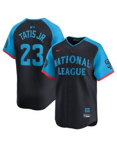 Men's National League #23 Fernando Tatis Jr. Navy 2024 MLB All-Star Game Limited Player Jersey