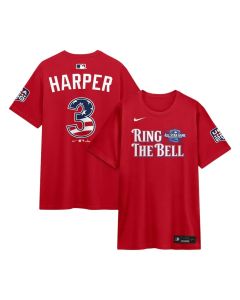 Men's National League #3 Bryce Harper Nike Red 2026 All-Star Game Name & Number T-Shirt (Red)