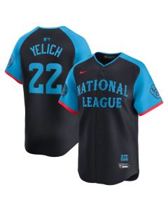 Men's National League Christian Yelich Navy 2024 MLB All-Star Game Limited Player Jersey