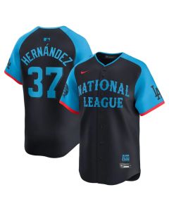 Men's National League Teoscar Hernandez Navy 2024 MLB All-Star Game Limited Player Jersey