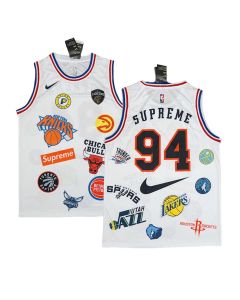 Men's NBA White Stitched Basketball Jersey