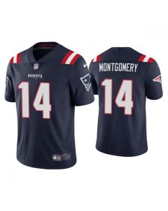 Men's New England Patriots #14 Ty Montgomery Navy Vapor Untouchable Limited Stitched Jersey