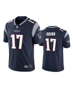 Men's New England Patriots #17 Antonio Brown Navy Limited Stitched NFL Jersey