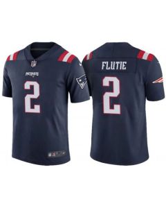 Men's New England Patriots #2 Doug Flutie Navy Stitched NFL Jersey