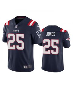 Men's New England Patriots #25 Marcus Jones Navy Vapor Untouchable Limited Stitched Jersey