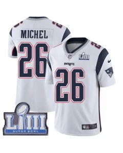 Men's New England Patriots #26 Sony Michel Navy Blue Super Bowl LIII Vapor Untouchable Limited Stitched NFL Jersey