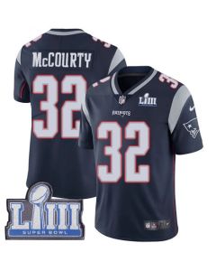 Men's New England Patriots #32 Devin McCourty Navy Blue Super Bowl LIII Vapor Untouchable Limited Stitched NFL Jersey