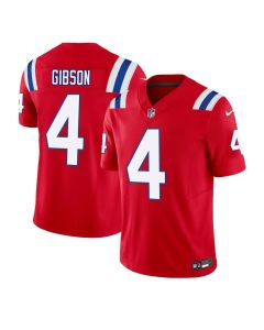 Men's New England Patriots #4 Antonio Gibson Red F.U.S.E. Vapor Limited Jersey