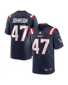 Men's New England Patriots #47 Jakob Johnson Navy Vapor Untouchable Limited Stitched Jersey