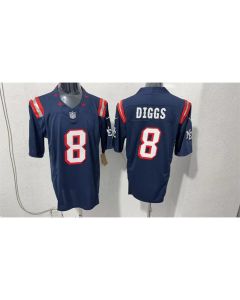 Men's New England Patriots #8 Stefon Diggs Navy Vapor F.U.S.E. Limited Jersey