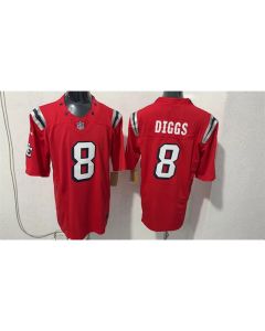 Men's New England Patriots #8 Stefon Diggs Red Vapor F.U.S.E. Limited Jersey
