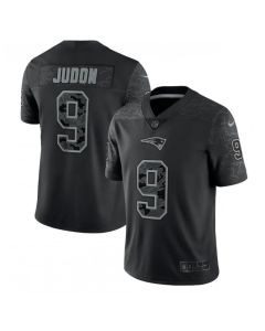 Men's New England Patriots #9 Matthew Judon Black Reflective Limited Stitched Football Jersey