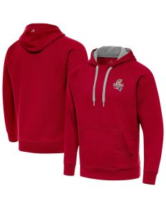 Men's New England Patriots Antigua Red 2025 AFC Champions Victory Hoodie (Red)